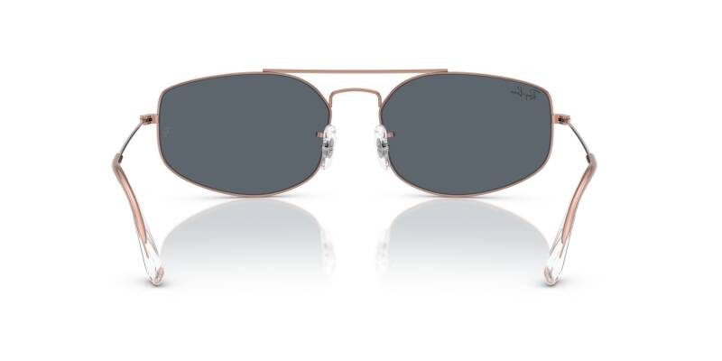 Ray-Ban 0RB3845 9035R560 Men's Metal Sunglasses Blue Lens 60mm