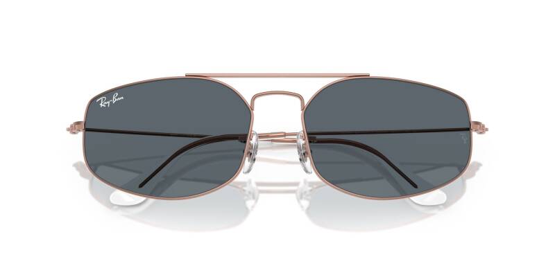 Ray-Ban 0RB3845 9035R560 Men's Metal Sunglasses Blue Lens 60mm