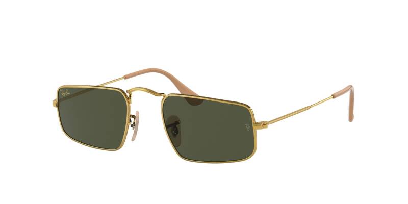 Ray-Ban 0RB3957 Metal Square Sunglasses Green Lenses 49mm