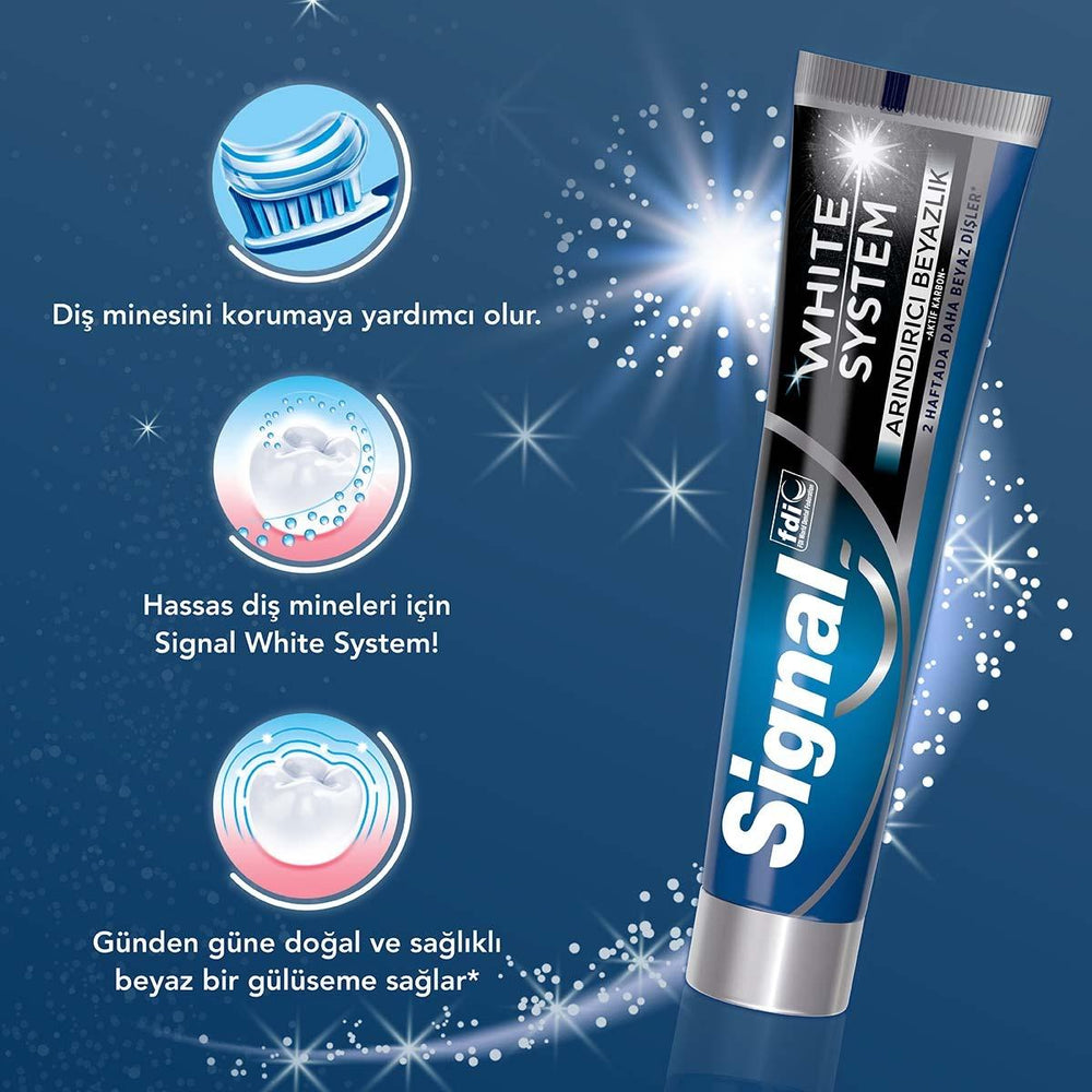Signal White System Arındırıcı Beyazlık Diş Macunu - Beyaz Dişler, Ferah Nefes - view 2
