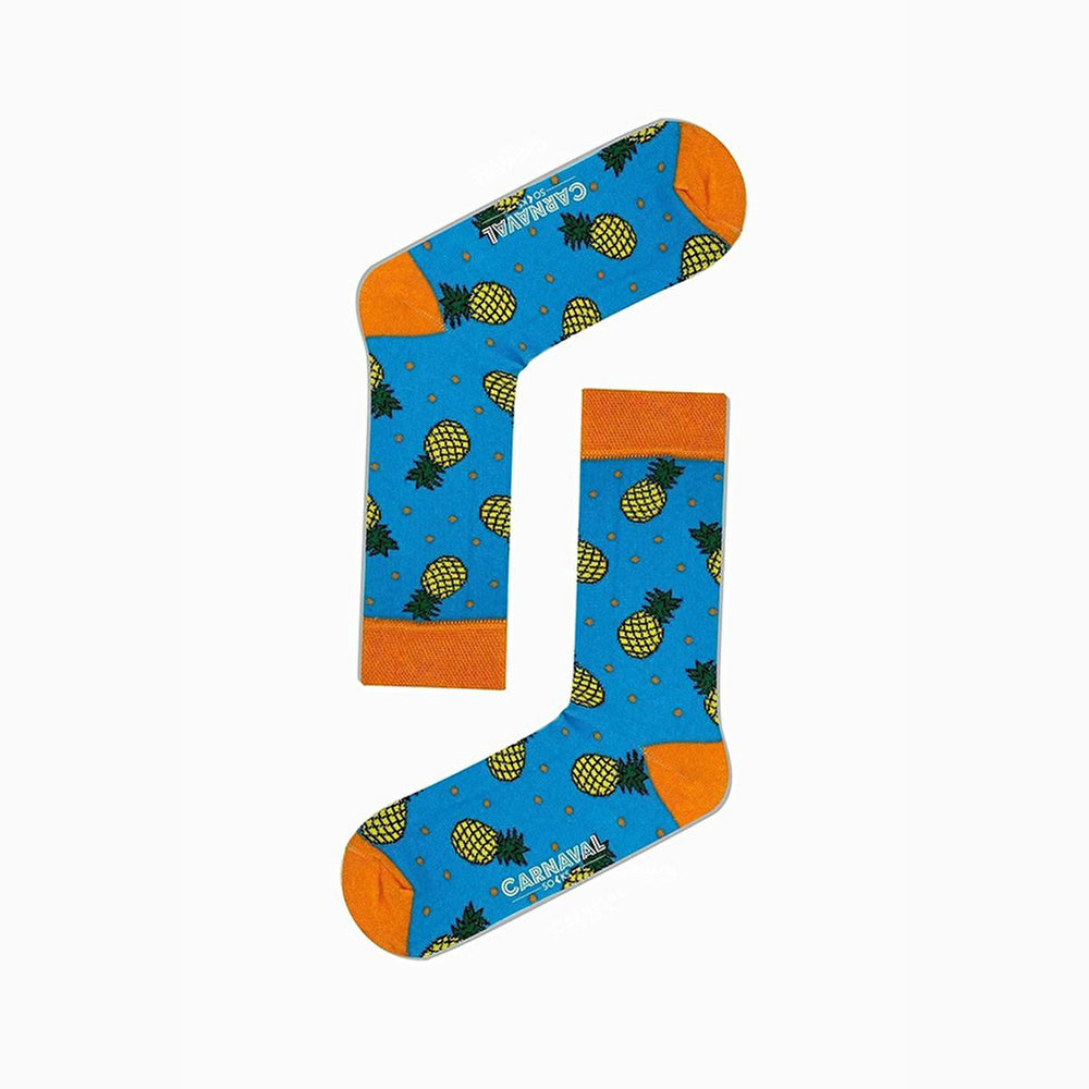 Carnaval Fruit-Themed Socks 5-Pack - Soft, Comfortable, and Stretchy Casual Socks for Everyday Wear