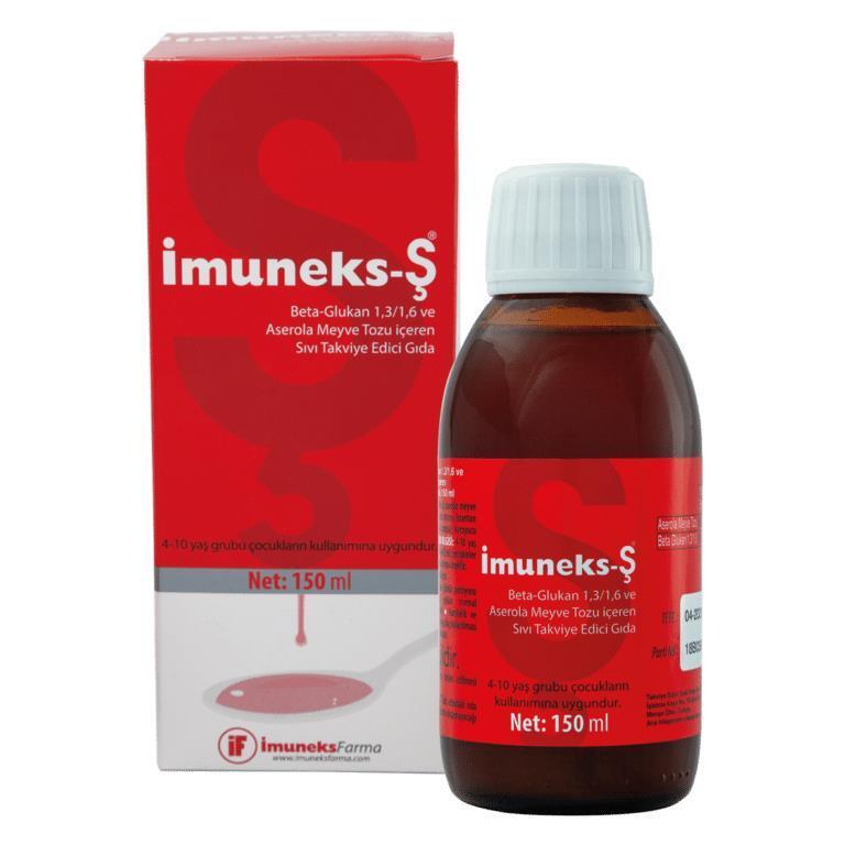 İmuneks Immune Support Syrup: Beta Glucan & Acerola - Boost Immunity Naturally! Liquid Vitamin C, Children & Adults, 150ml İmuneks Immune Support Syrup - Beta Glucan & Acerola, 150ml Beta glucan supplement, Acerola vitamin c, Immune support syrup, Children's immune booster, Natural immune supplement, Liquid vitamin c supplement, Immunity booster for kids, Beta-glucan 1,3/1,6 supplement, immune support, vitamin c, acerola, beta-glucan, liquid supplement, dietary supplement, children's health, kids immunity, 