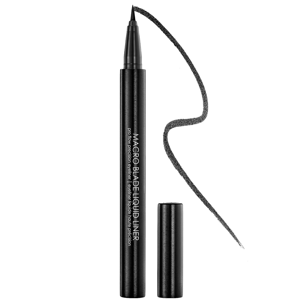 Macro Blade Liquid Eyeliner - Long-Wearing, Cruelty-Free, Jet-Black Color Macro Blade Liquid Eyeliner - Long-Lasting, Cruelty-Free liquid eyeliner, long-wearing eyeliner, cruelty-free makeup, precise eyeliner, jet-black eyeliner, makeup essentials, beauty products, cosmetics, eye makeup, long-lasting makeup, black eyeliner, cruelty-free cosmetics, makeup for sensitive eyes