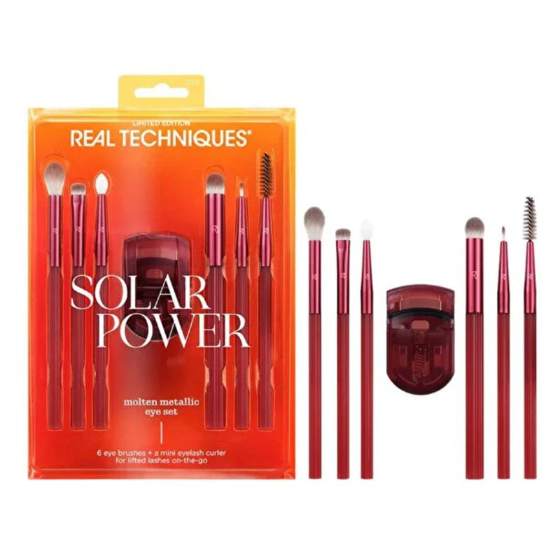 Real Techniques Solar Power Molten Metallic Eye Brush Set 7 Pieces