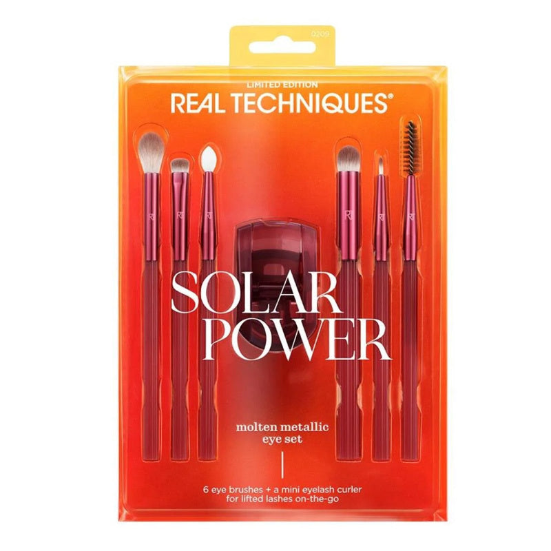 Real Techniques Solar Power Molten Metallic Eye Brush Set 7 Pieces