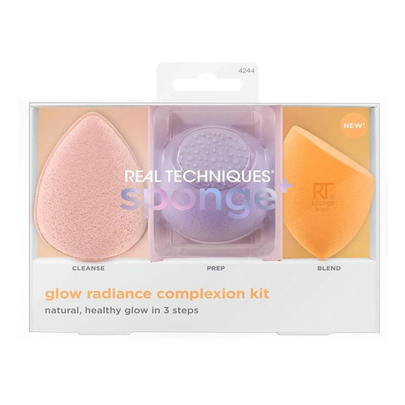 Real Techniques Glow Radiance Complexion Kit 3-Piece Sponge Set