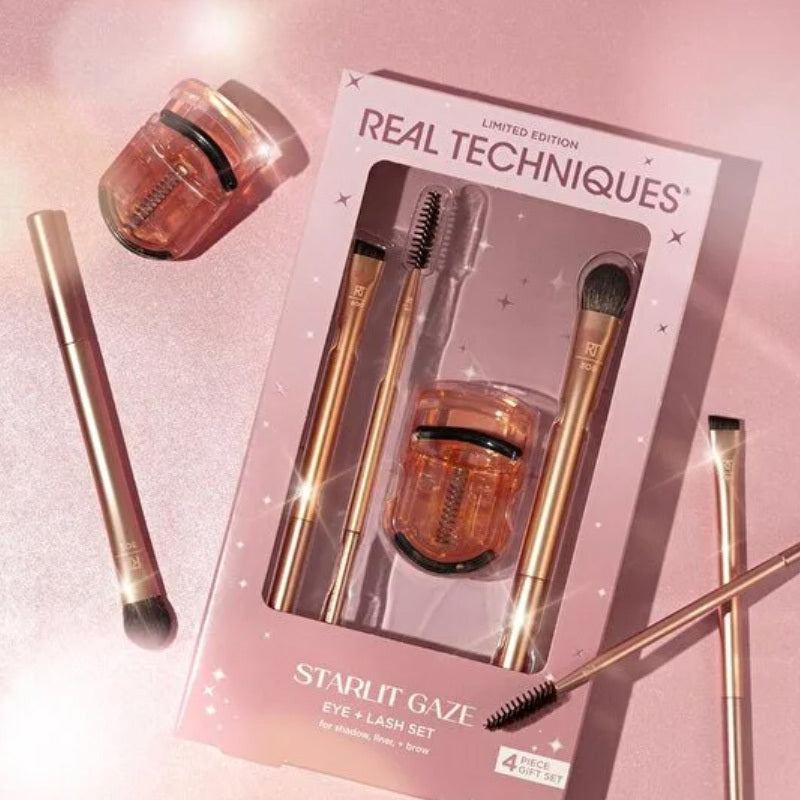 Real Techniques Starlit Gaze Eye and Lash Brush Set 4 Pieces