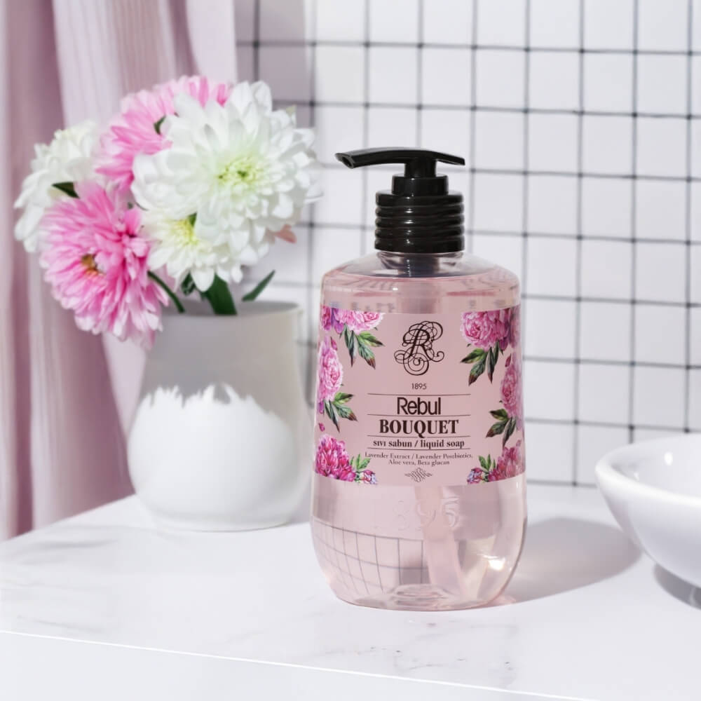 Rebul Bouquet Liquid Hand Soap with Floral Scent 500 ml