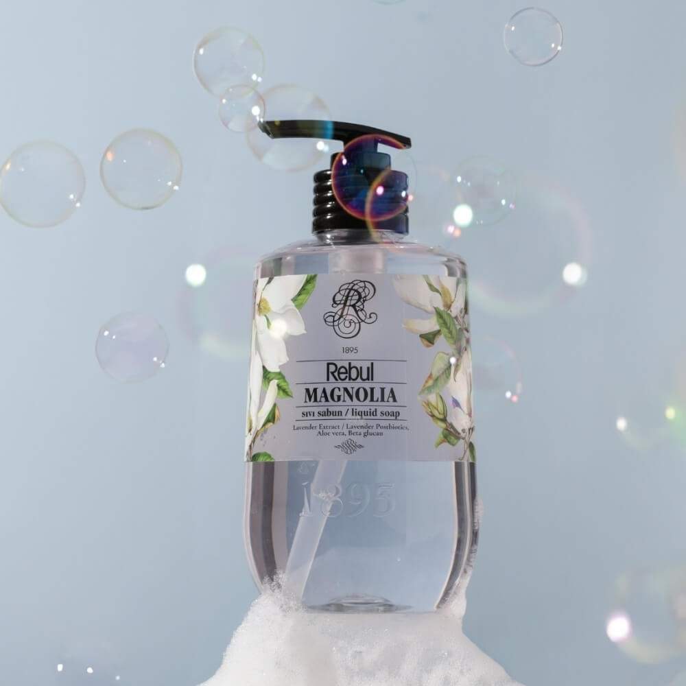 Rebul Magnolia Liquid Hand Soap with Gentle Formula 500 ml