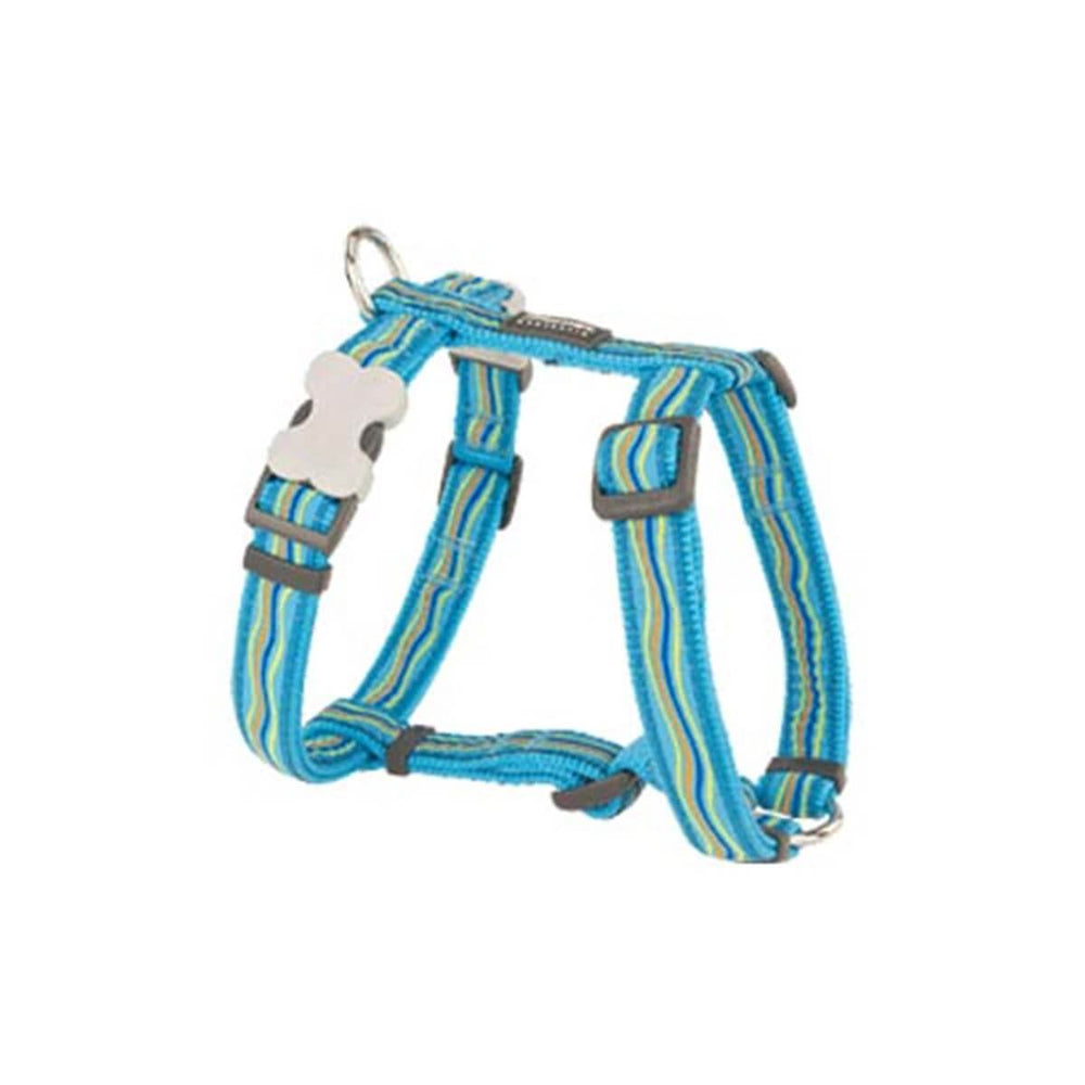 Red Dingo Dreamstream Patterned Dog Harness Turquoise Large 25mm