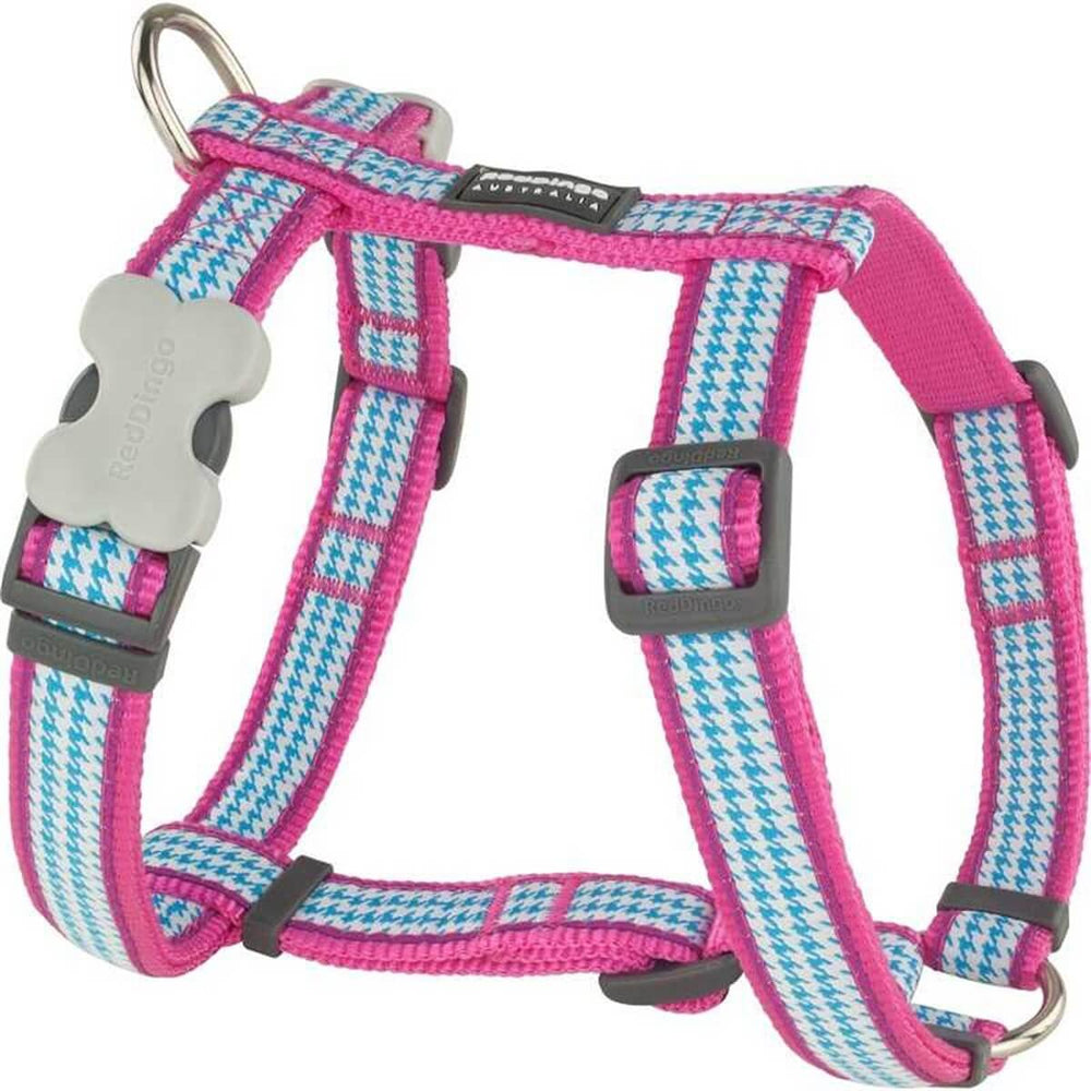 Red Dingo Fang It Patterned Dog Harness Pink Large 25mm