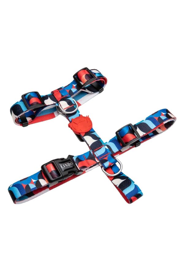 Lindo Red Line H-Type Dog Harness for Comfort and Safety Medium