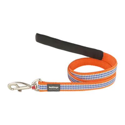Reddingo Fang It Patterned Orange Dog Leash 15mm x 1.2m