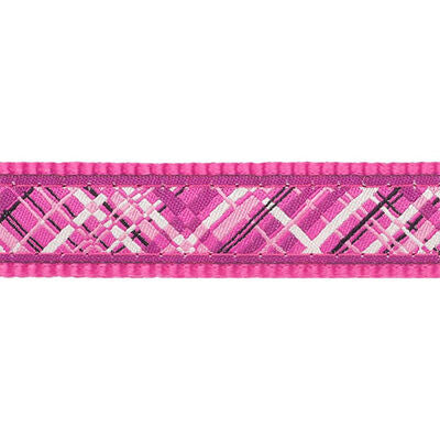 Reddingo Flanno Patterned Pink Dog Harness Medium 20mm