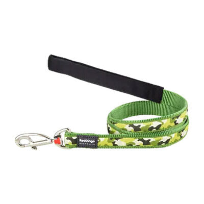 Reddingo Camouflage Green Dog Leash Durable Nylon 1.2m