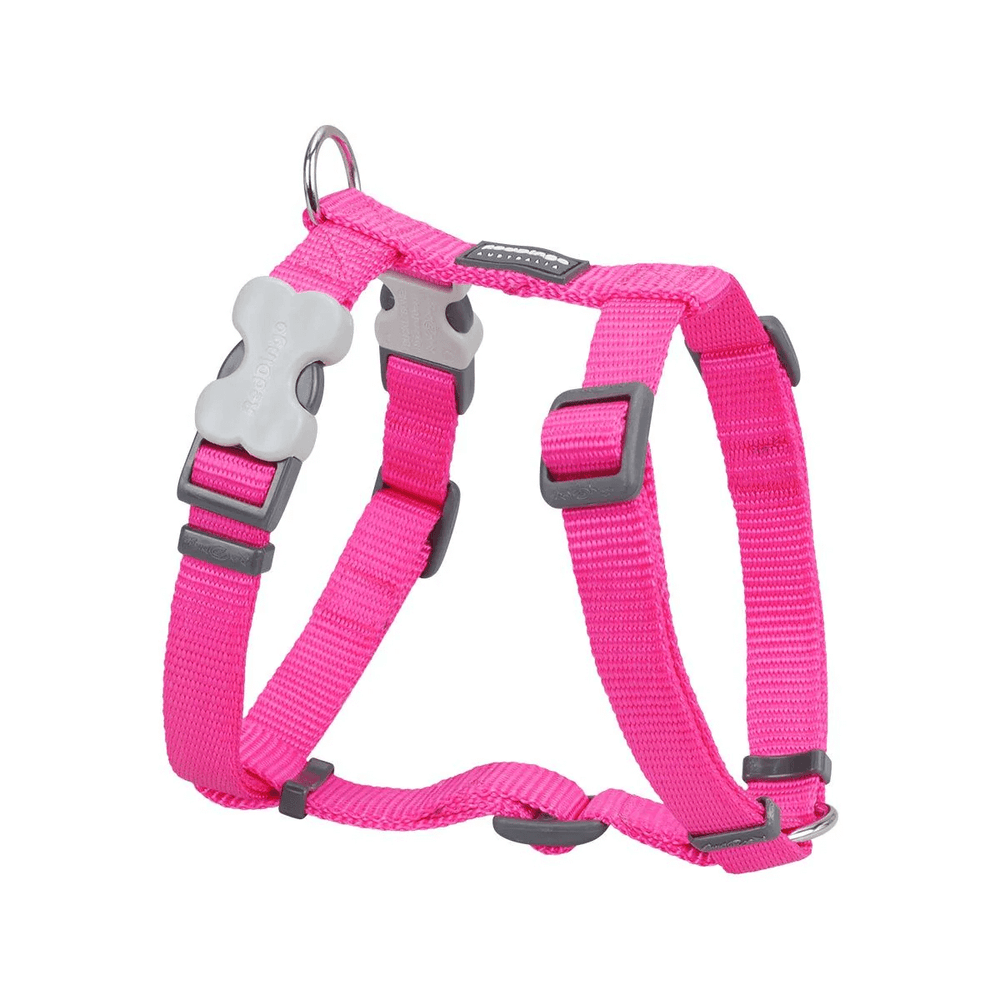 Red Dingo Classic Dog Harness Durable Nylon Pink Small 15mm