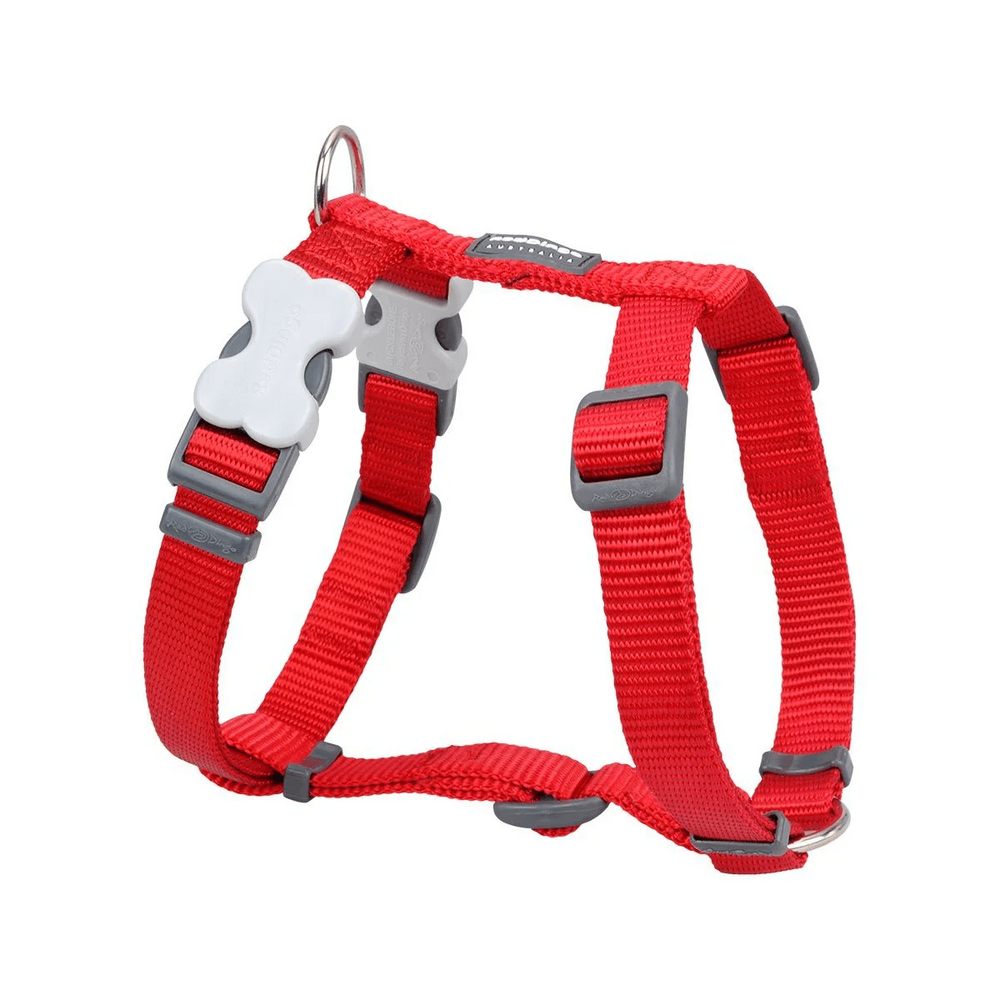 Red Dingo Classic Dog Harness Durable Nylon Red Large 25mm