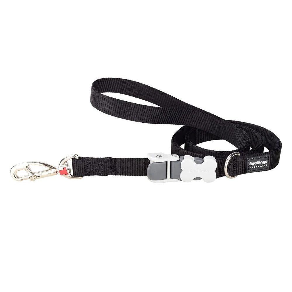 Red Dingo Super Lead Multi-Use Dog Leash 15mm, 1.1m-1.8m, Small, Black