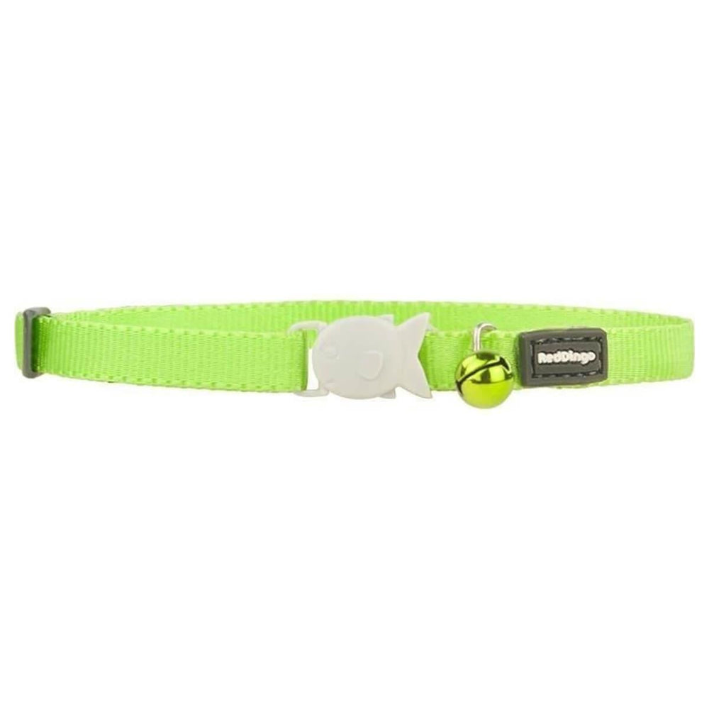 Red Dingo Kitten Breakaway Collar 8mm Lime XXS 16-26cm