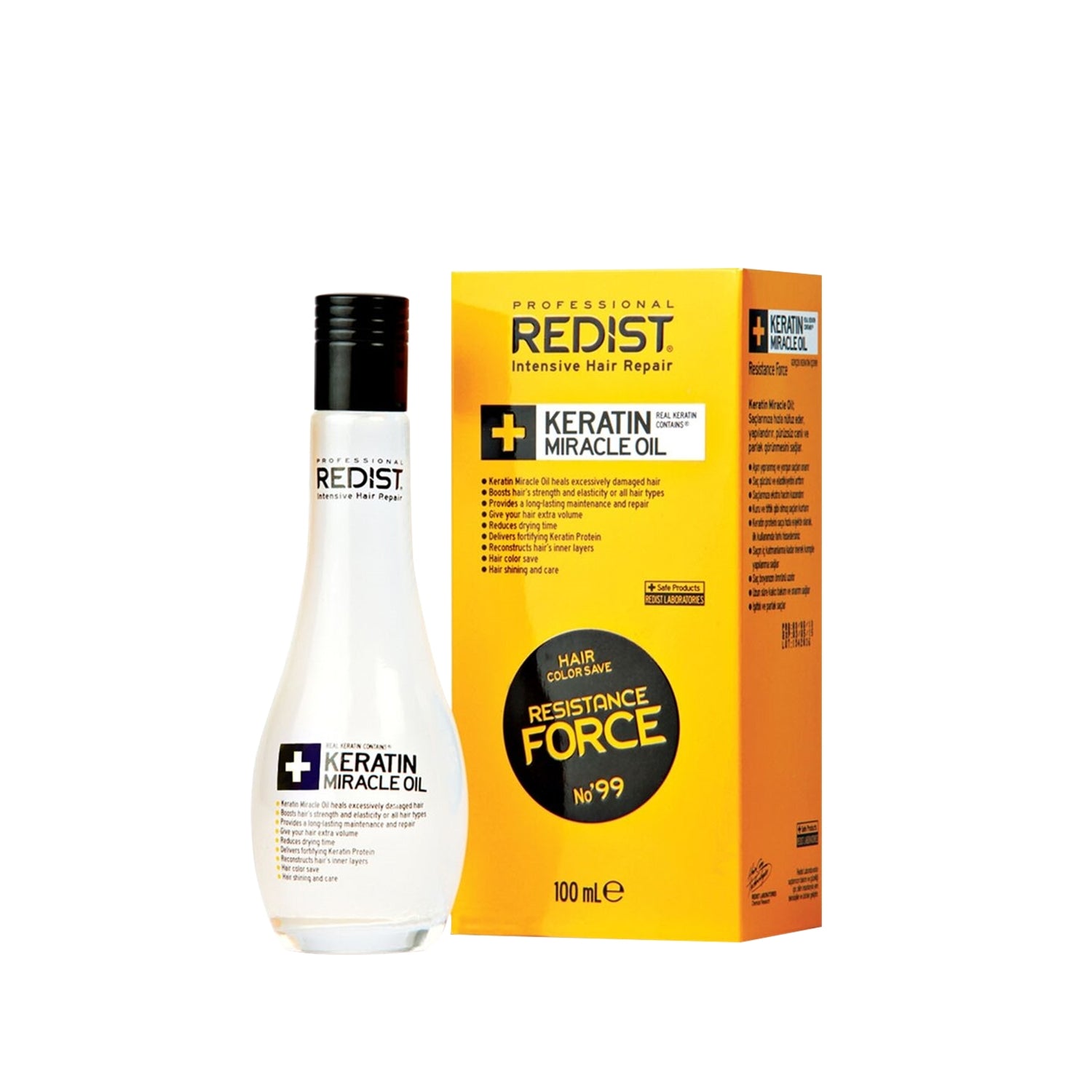 Redist Resistance Force Keratin Hair Care Oil - 3.4oz | Premium Formula