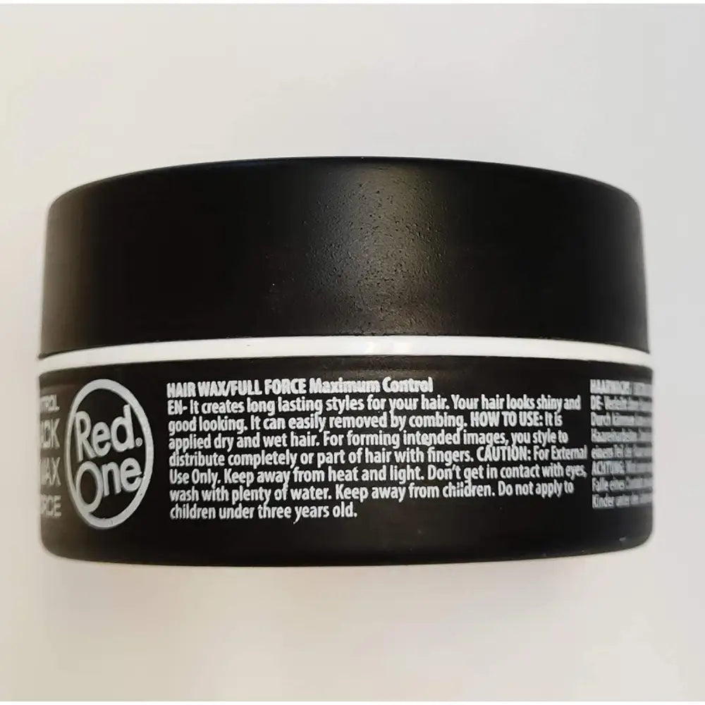 RedOne AQUA HAIR GEL WAX Full Force Black -5 ounces /150 ml