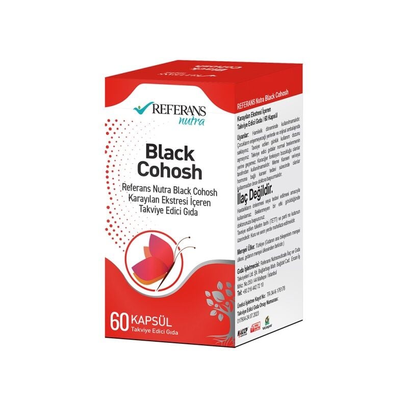 Referans Nutra Black Cohosh Herbal Support 60 Capsules