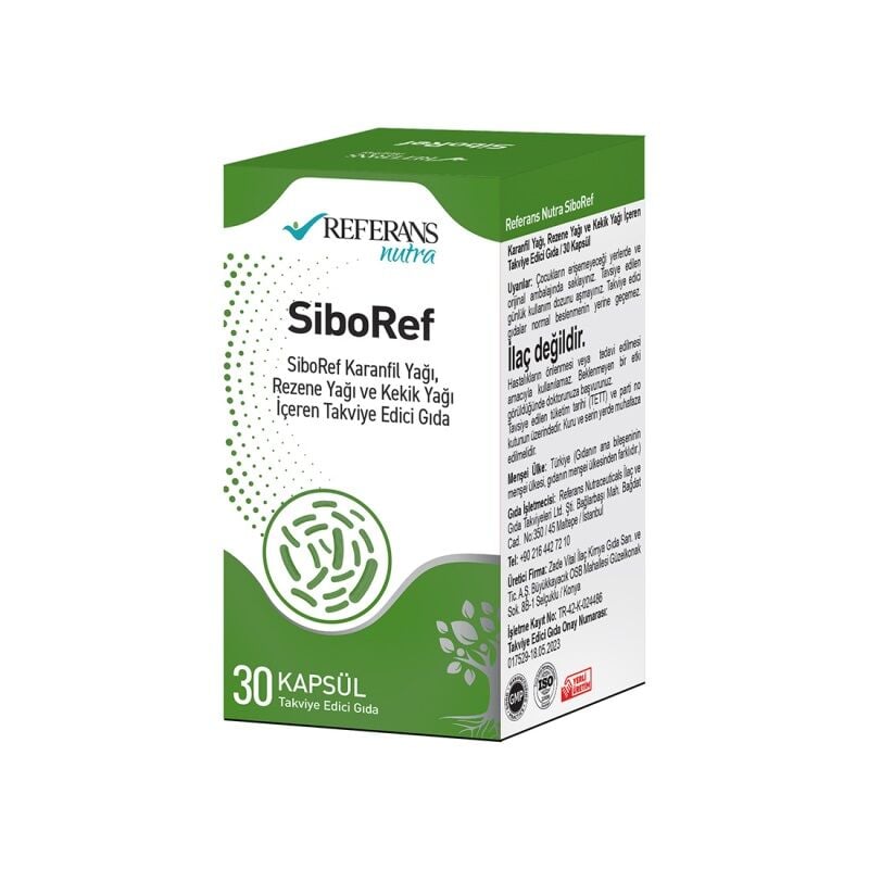 Referans Nutra Siboref Herbal Oil Blend Supplement 30 Capsules