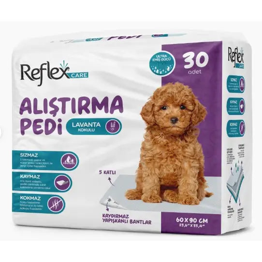 Reflex Care Lavender Non-Slip Dog Training Pad 60x90cm 30 Pack