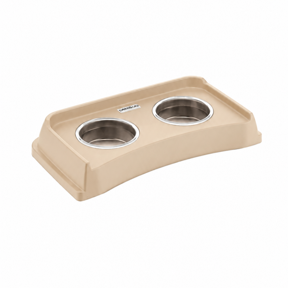 Reflex Care Versus Duo Beige Double Pet Bowl 0.60 L