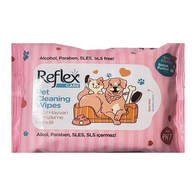 Reflex Multi-Purpose Pet Cleaning Wipes for Cats & Dogs 10 Count