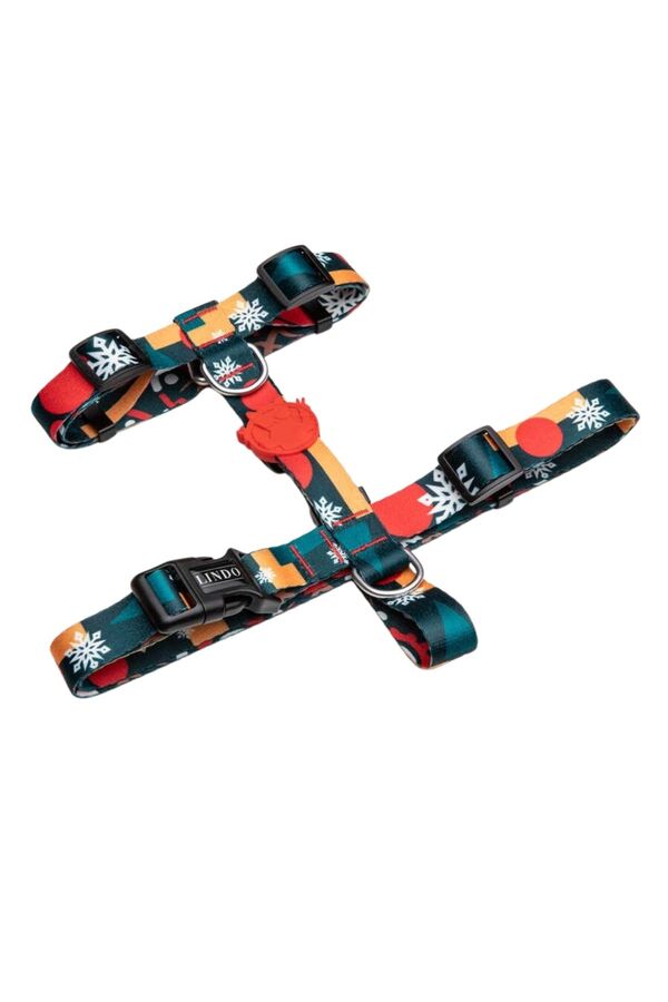 Lindo Reindeer H-Type Dog Harness for Secure Walking Small