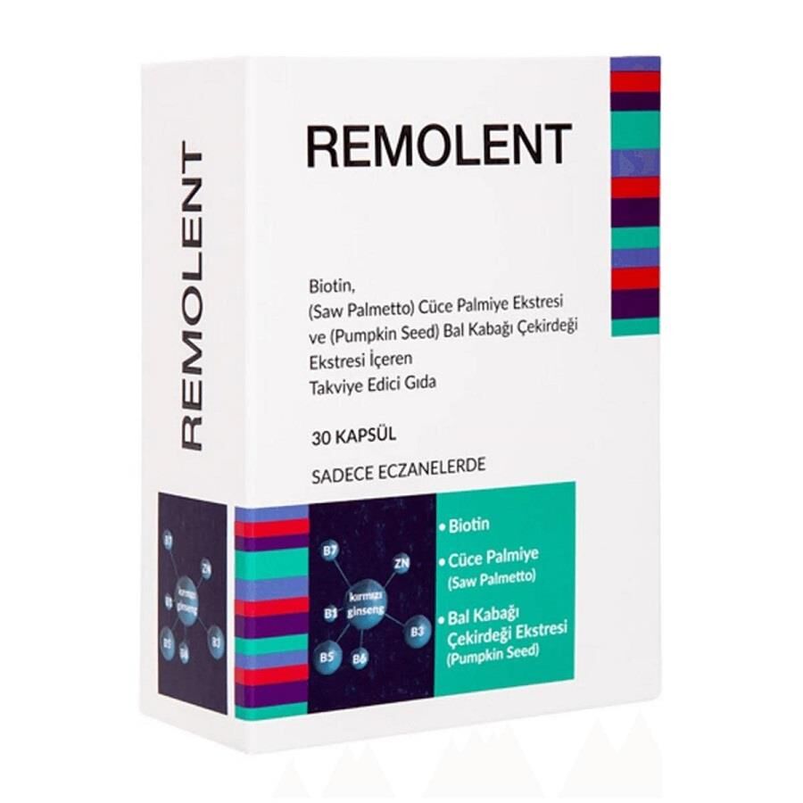 Remolent Biotin & Saw Palmetto Hair Support Supplement 30 Capsules