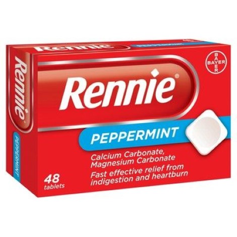 Rennie Peppermint tablets box