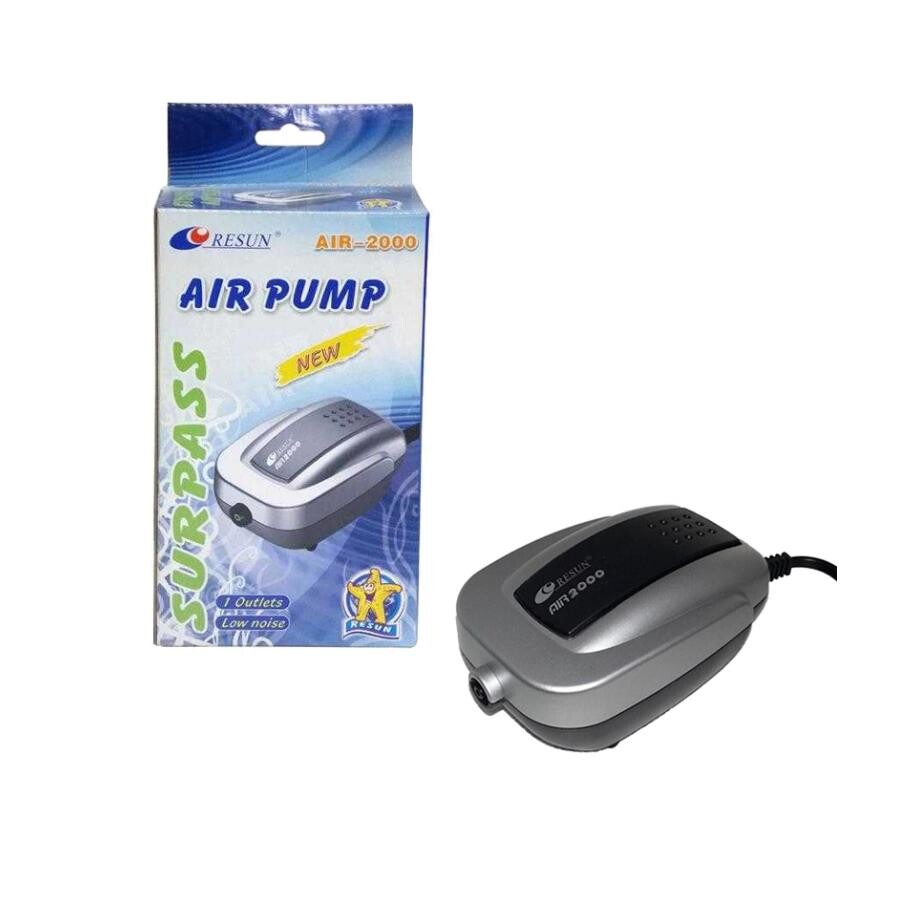 Resun AIR2000 Single Outlet Aquarium Air Pump 3W