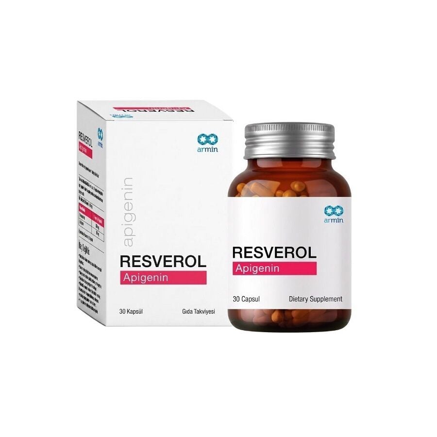 Resverol Apigenin Dietary Supplement for Wellness 30 Capsules