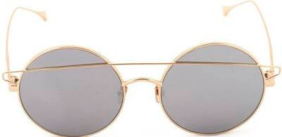 Retro Future C06 Yellow Metal Sunglasses with Mirrored Lenses