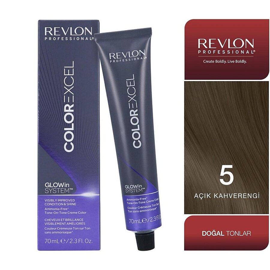 Revlon Professional Color Excel 5 Light Brown Hair Color 70ml