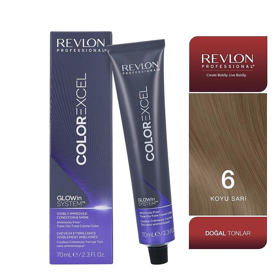 Revlon Professional Color Excel 6 Dark Blonde Hair Color 70ml