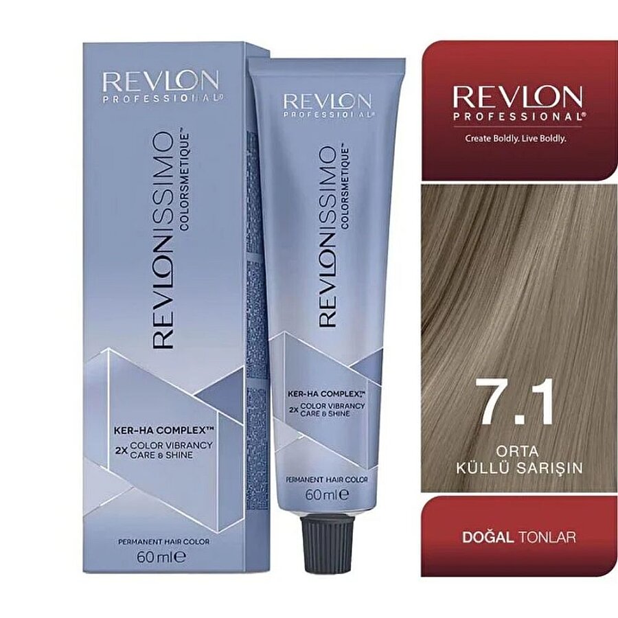 Revlon Professional Color Excel 7.1 Ash Blonde Hair Color 70ml