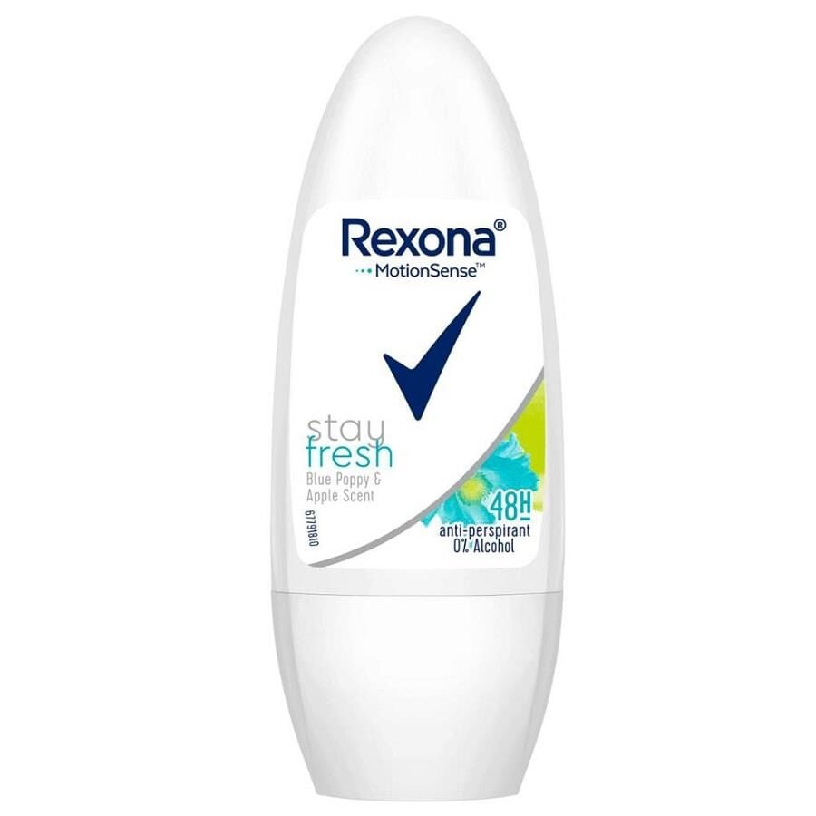Rexona Stay Fresh Blue Poppy & Apple Deodorant 3 x 50 ml (Pack of 3)
