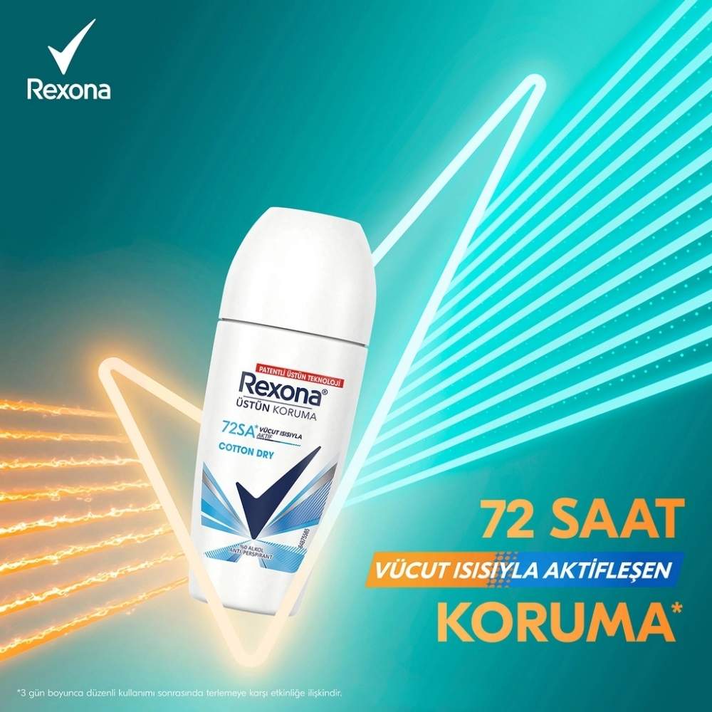 Rexona Women Cotton Dry Antiperspirant Roll-On 50 ml