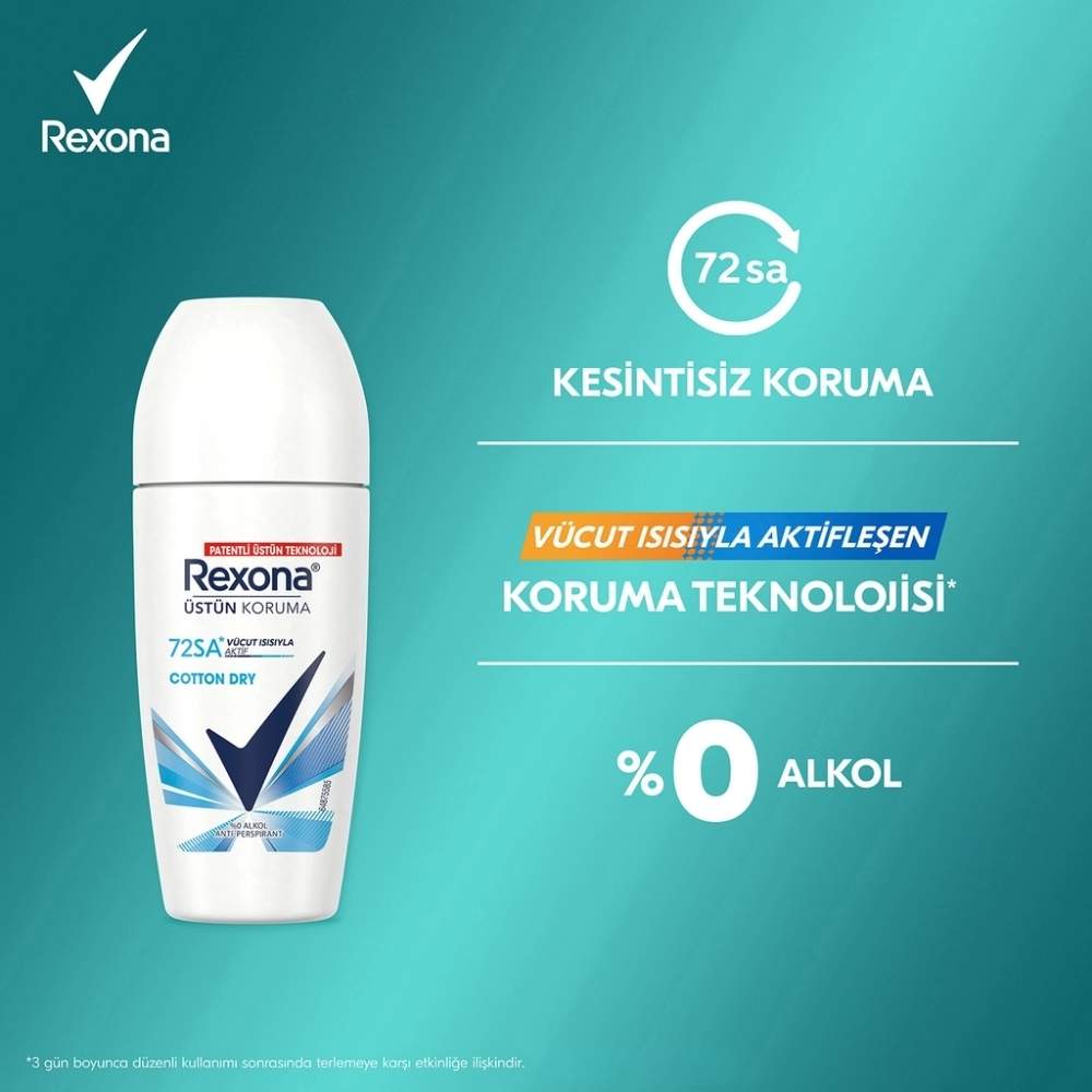 Rexona Women Cotton Dry Antiperspirant Roll-On 50 ml