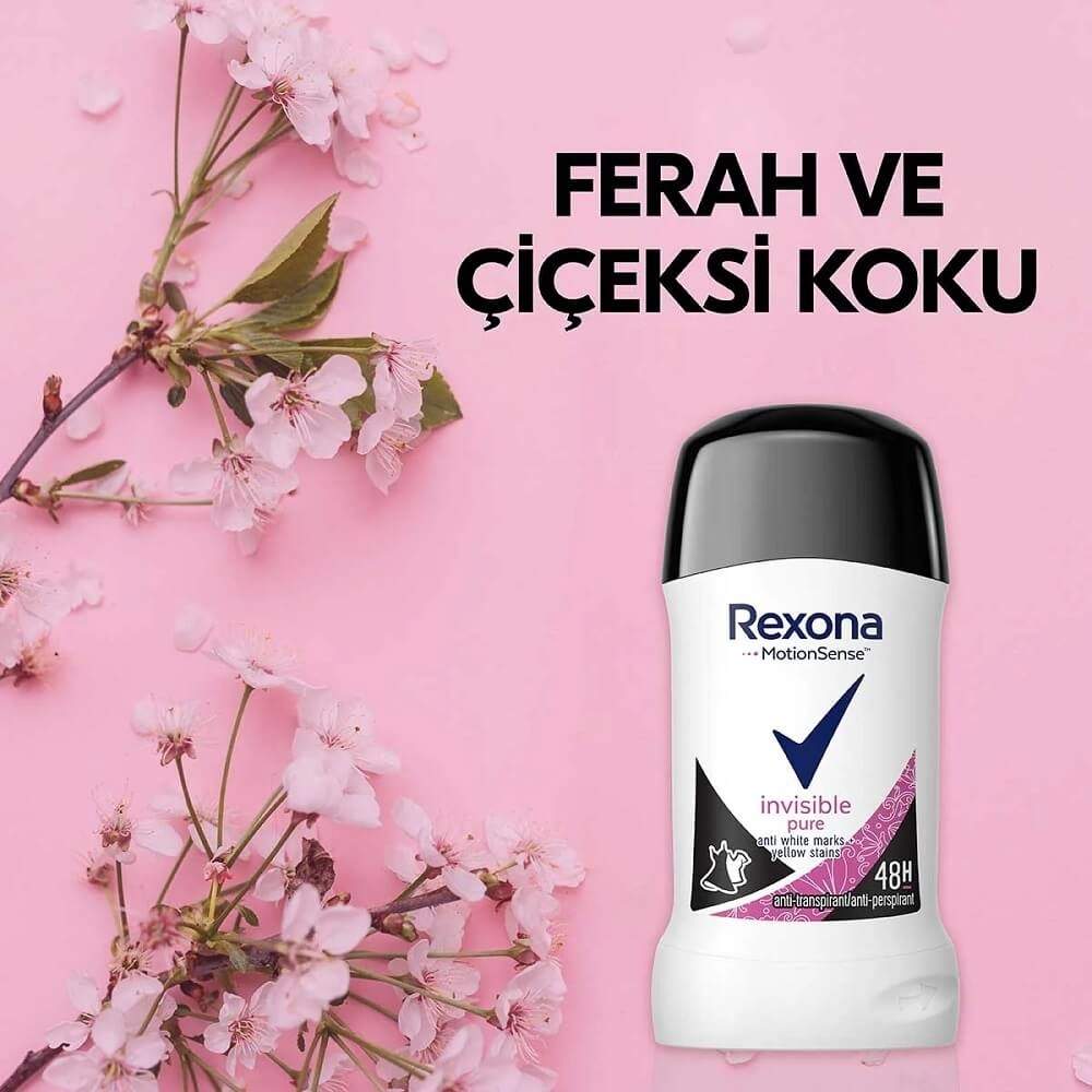 Rexona Women Invisible Pure Stick Anti-Stain Deodorant 40 ml