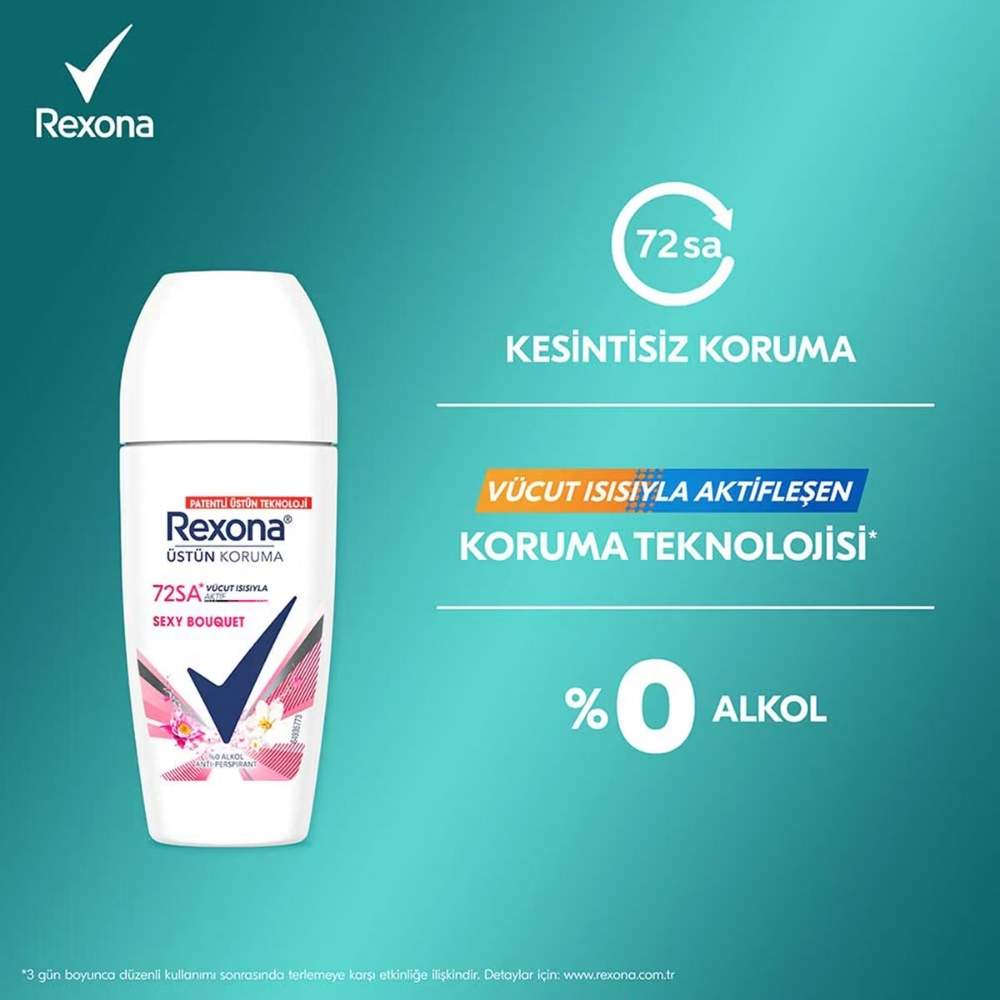 Rexona Sexy Bouquet Roll-On Deodorant with 72H Protection 50 ml