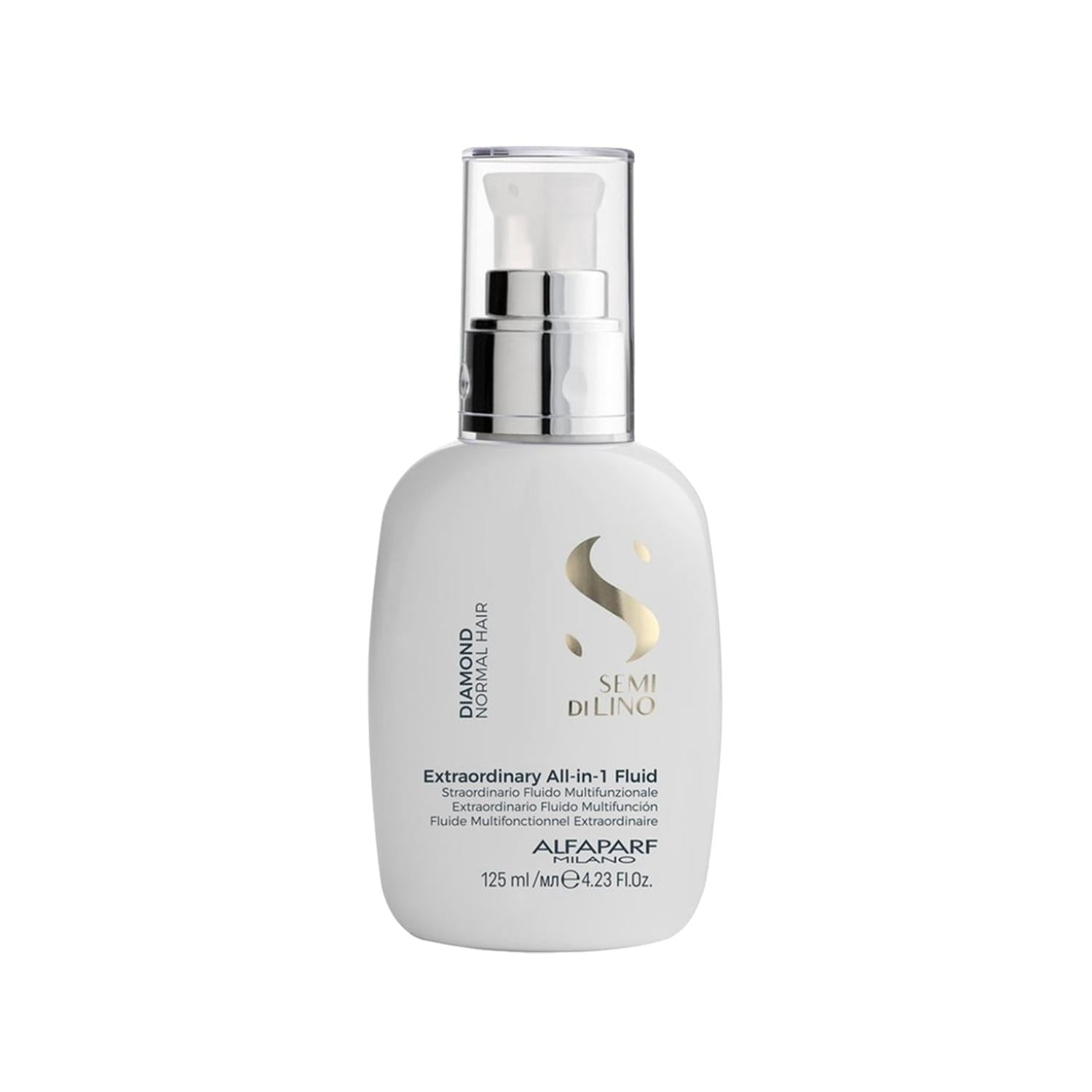 Alfaparf Semi Di Lino Diamond Extraordinary Multipurpose Hair Fluid - Luxurious Hair Care for All Hair Types Alfaparf Semi Di Lino Diamond Multipurpose Hair Fluid - Luxurious Hair Care Alfaparf Semi Di Lino Diamond, Multipurpose hair fluid, Hair care product, Luxury hair care, Italian hair care, Hair treatment, Premium hair products, Hair care essentials, Multipurpose hair care, High-quality hair care, Alfaparf hair products