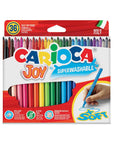 Carioca Joy Washable Markers 36-Pack - Vibrant, Easy-Clean Art Supplies for Kids Carioca Joy Washable Markers 36-Pack - Easy Clean Art washable markers, children's art supplies, Carioca Joy, washable felt tip pens, Italy made art supplies, art supplies, kids' coloring tools, bulk art supplies, safe art materials, creative toys, educational supplies