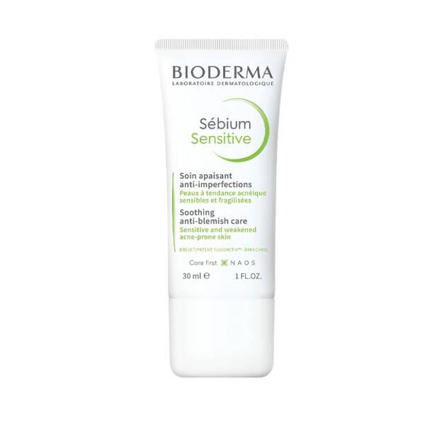 Bioderma Sebium Sensitive Moisturizing Cream for Sensitive &amp; Acne-Prone Skin - 1.01 fl oz Bioderma Sebium Sensitive Moisturizing Cream - Soothe Sensitive &amp; Acne-Prone Skin Sensitive skin moisturizer, Acne prone skin care, Soothing cream, Sebum balancing cream, Natural ingredient skincare, Bioderma, Sebium Sensitive, Moisturizing Cream, Sensitive skin care, Acne prevention, Non-greasy moisturizer, Makeup primer, Gentle skincare, Natural skincare, Skincare for sensitive skin, Acne treatment, Redness relief, I