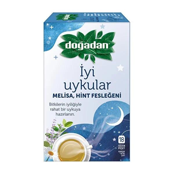 Doğadan Herbal Sleep Tea: Melissa, Indian Basil & Chamomile - Natural Sleep Aid, Relaxation & Stress Relief - 18 Tea Bags Doğadan Sleep Tea: Natural Herbal Sleep Aid | Relaxation herbal tea for sleep, sleep tea, melissa tea, lemon balm tea, chamomile tea for sleep, natural sleep aid, herbal sleep remedy, indian basil tea, lemon grass tea, herbal tea, sleep aid, relaxation, stress relief, calming tea, bedtime tea, natural remedy, herbal blend, tea bags, restful sleep, anxiety relief, chamomile, lemon balm, i