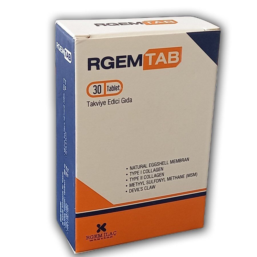 Rgem Ilac RgemTab Collagen and Eggshell Membrane Supplement 30 Tablets
