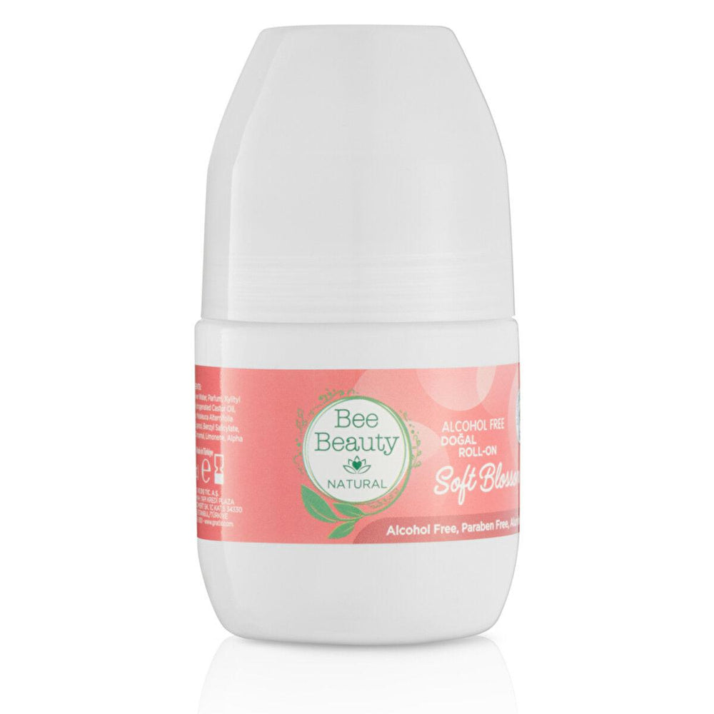 Bee Beauty Natural Soft Blossom Roll-On Deodorant for Women - Alcohol-Free, Paraben-Free, Sensitive Skin Friendly - Deodorant